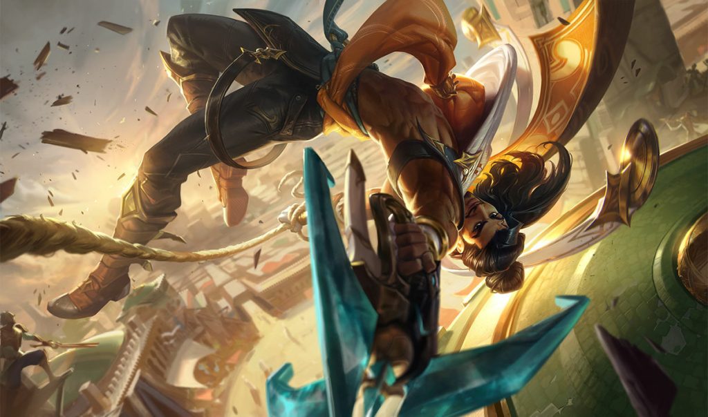 Акшан: сплэш-арт League of Legends