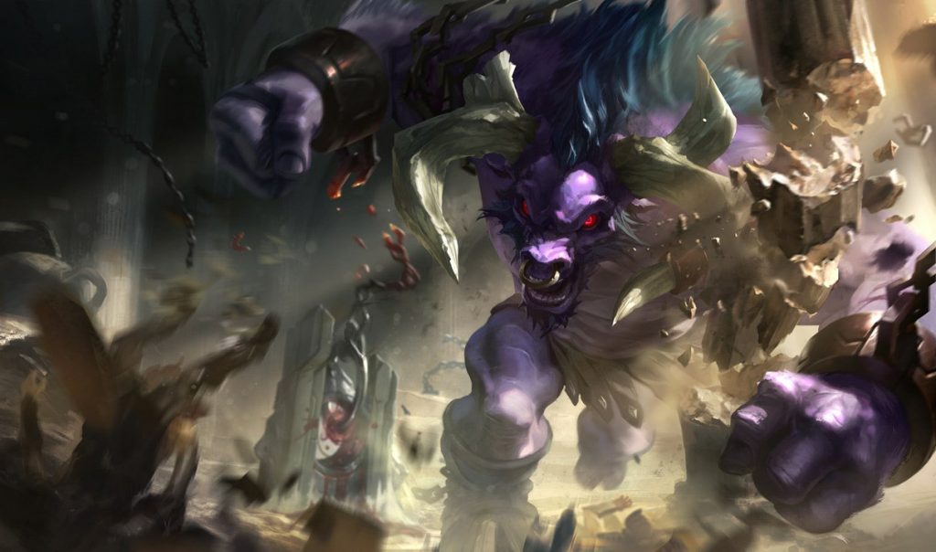 Алистар: сплэш-арт League of Legends