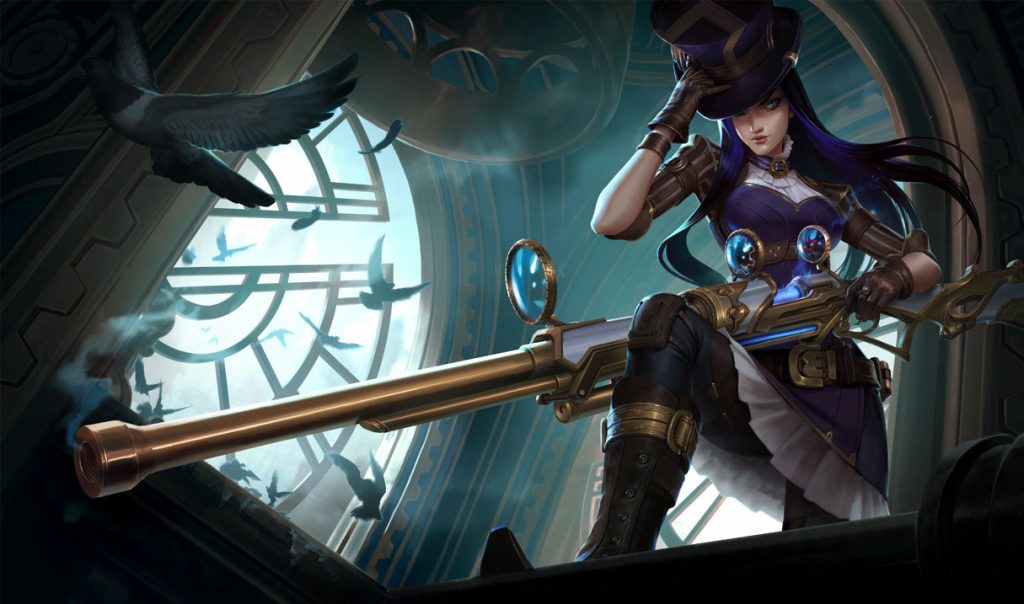 Кейтлин: сплэш-арт League of Legends