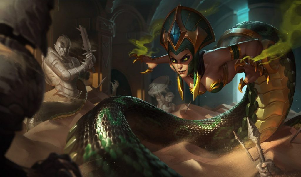 Кассиопея: сплэш-арт League of Legends