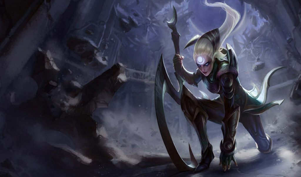 Диана: сплэш-арт League of Legends
