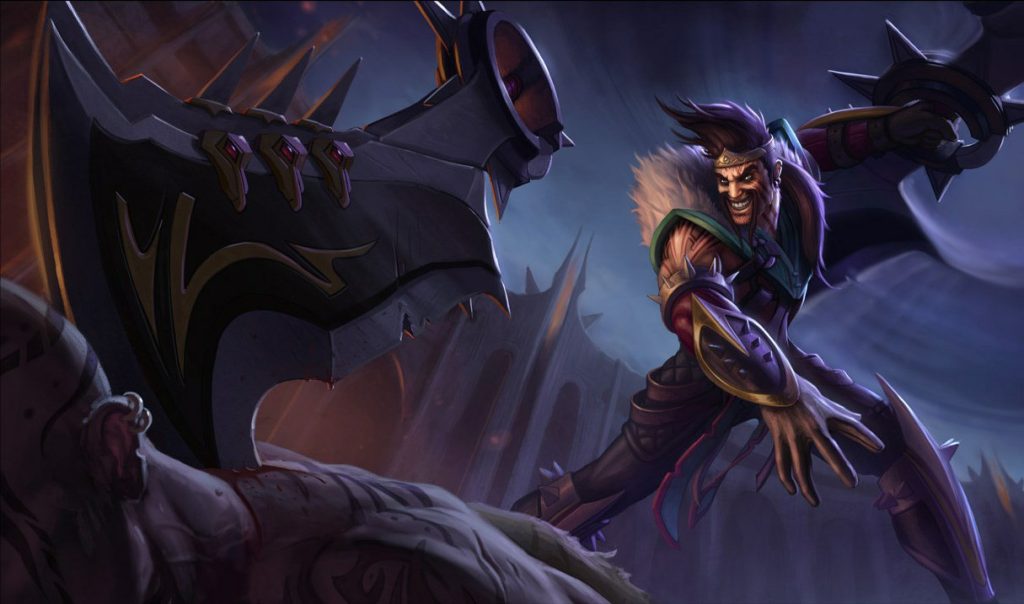 Дрейвен: сплэш-арт League of Legends