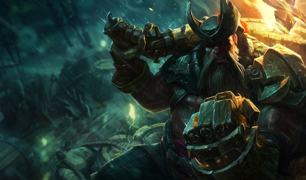 Гангпланк: сплэш-арт League of Legends