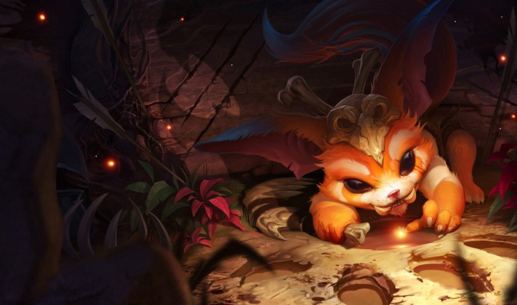 Гнар: сплэш-арт League of Legends