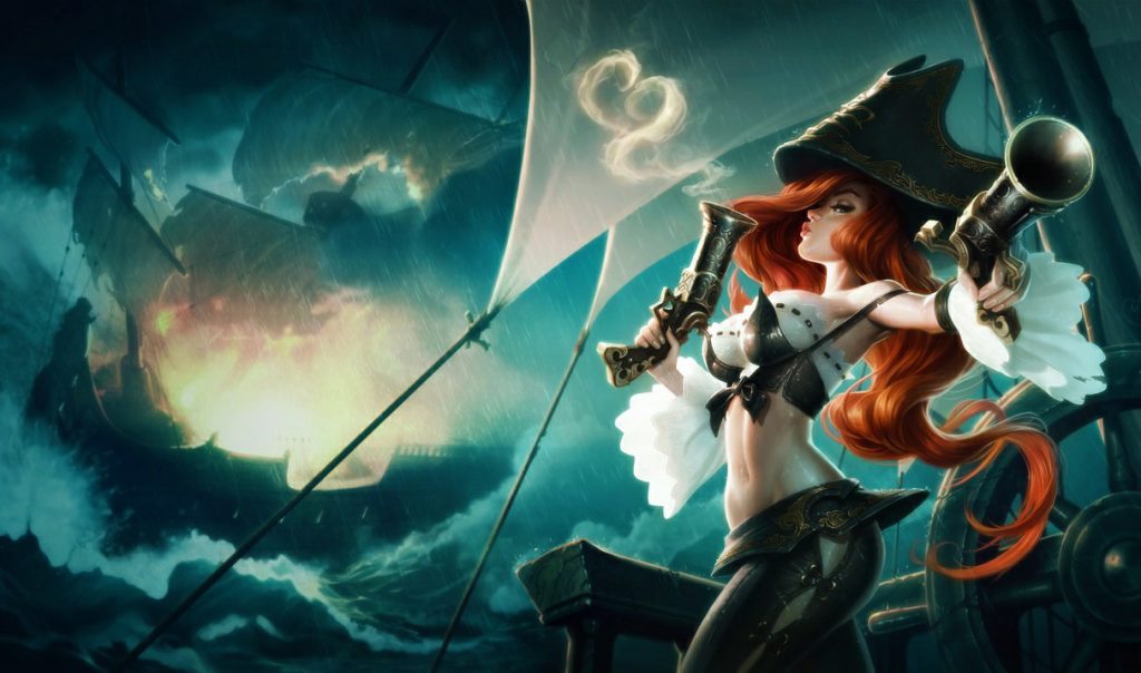 Мисс Фортуна: сплэш-арт League of Legends