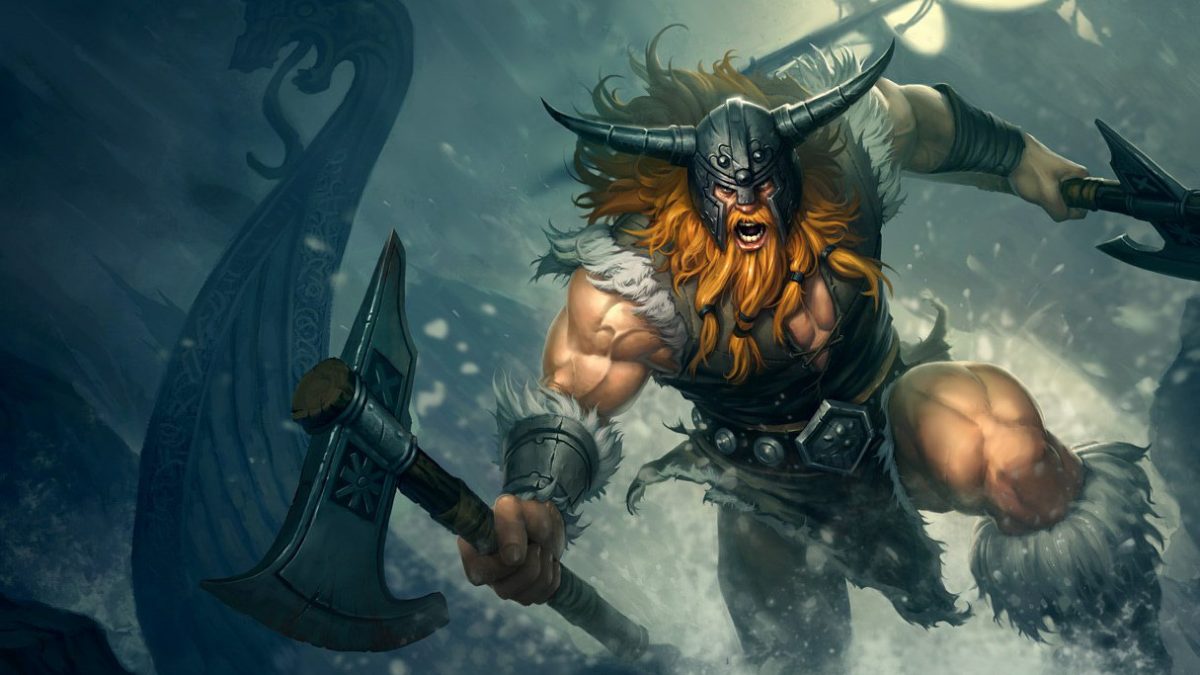 Олаф: сплэш-арт League of Legends