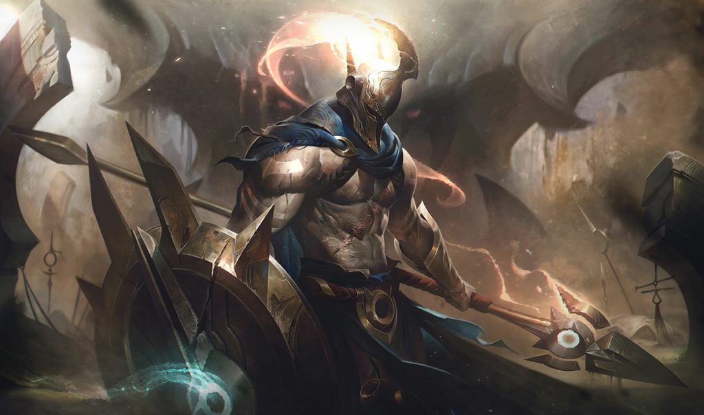 Пантеон: сплэш-арт League of Legends