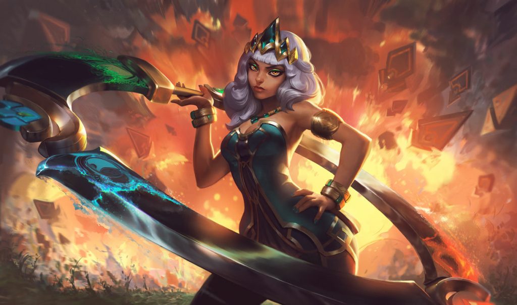 Киана: сплэш-арт League of Legends