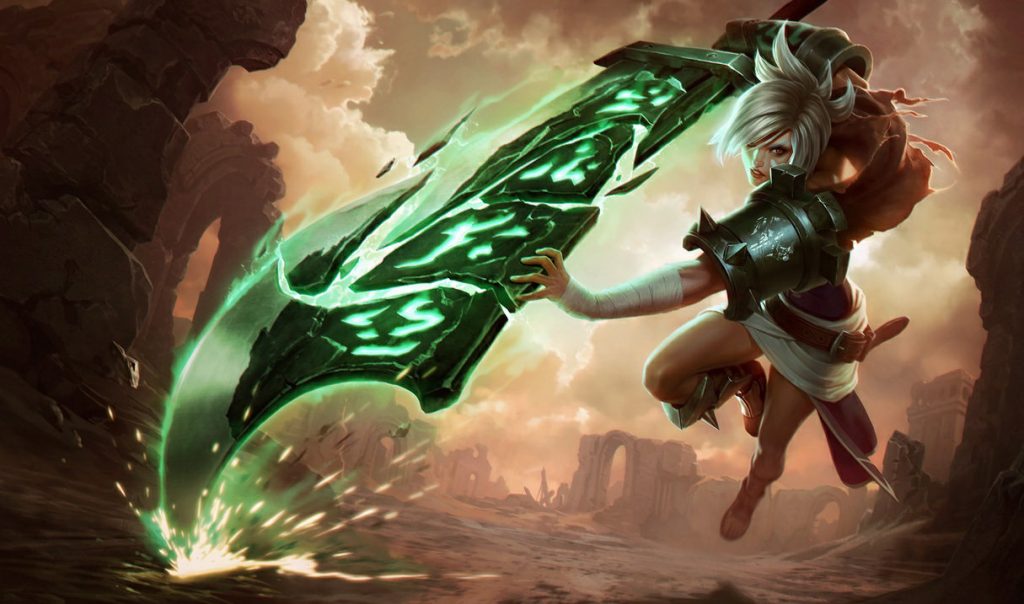 Ривен: сплэш-арт League of Legends