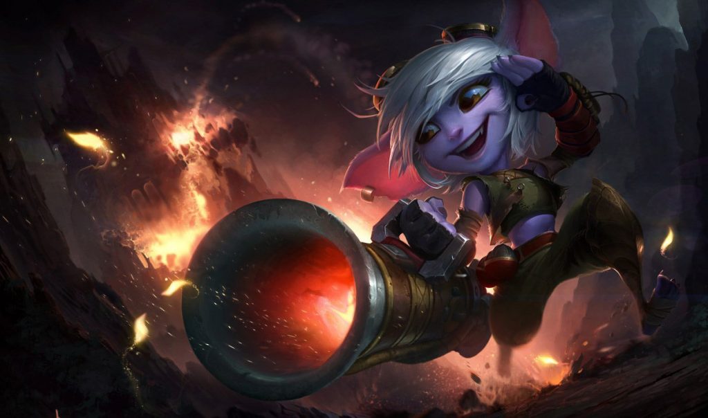 Тристана: сплэш-арт League of Legends