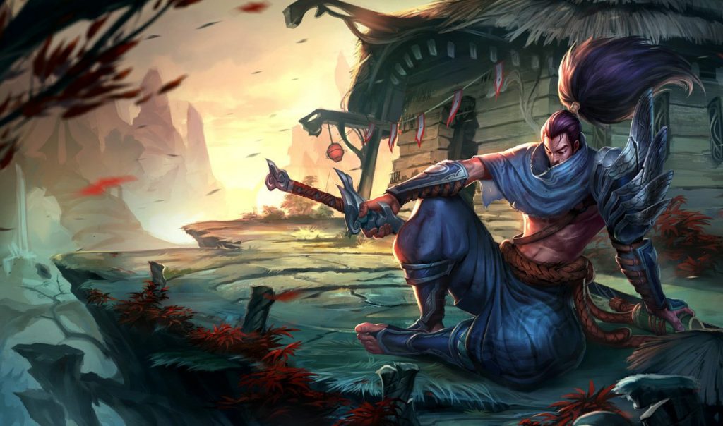 Ясуо: сплэш-арт League of Legends