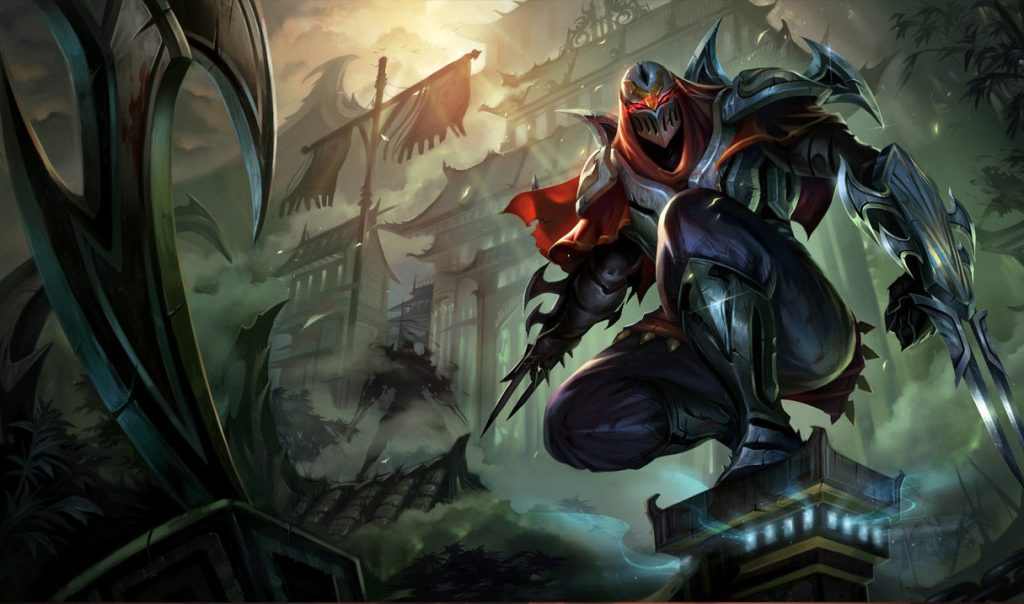 Зед: сплэш-арт League of Legends