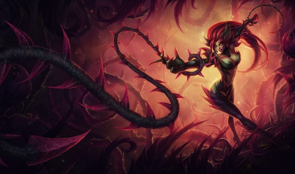 Зайра: сплэш-арт League of Legends